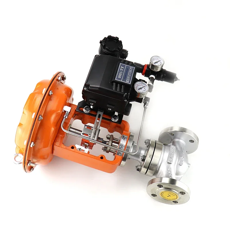 PN16 PN25 PN40 Stocking ss304 pneumatic operate control valve with digital positioner