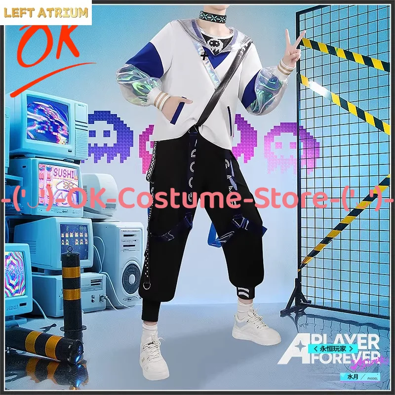 

[Customized Size] Arknights Mizuki Cosplay Costume Eternal Player Cyberpunk Combat Outfit Halloween Carnival Party Uniform Suit
