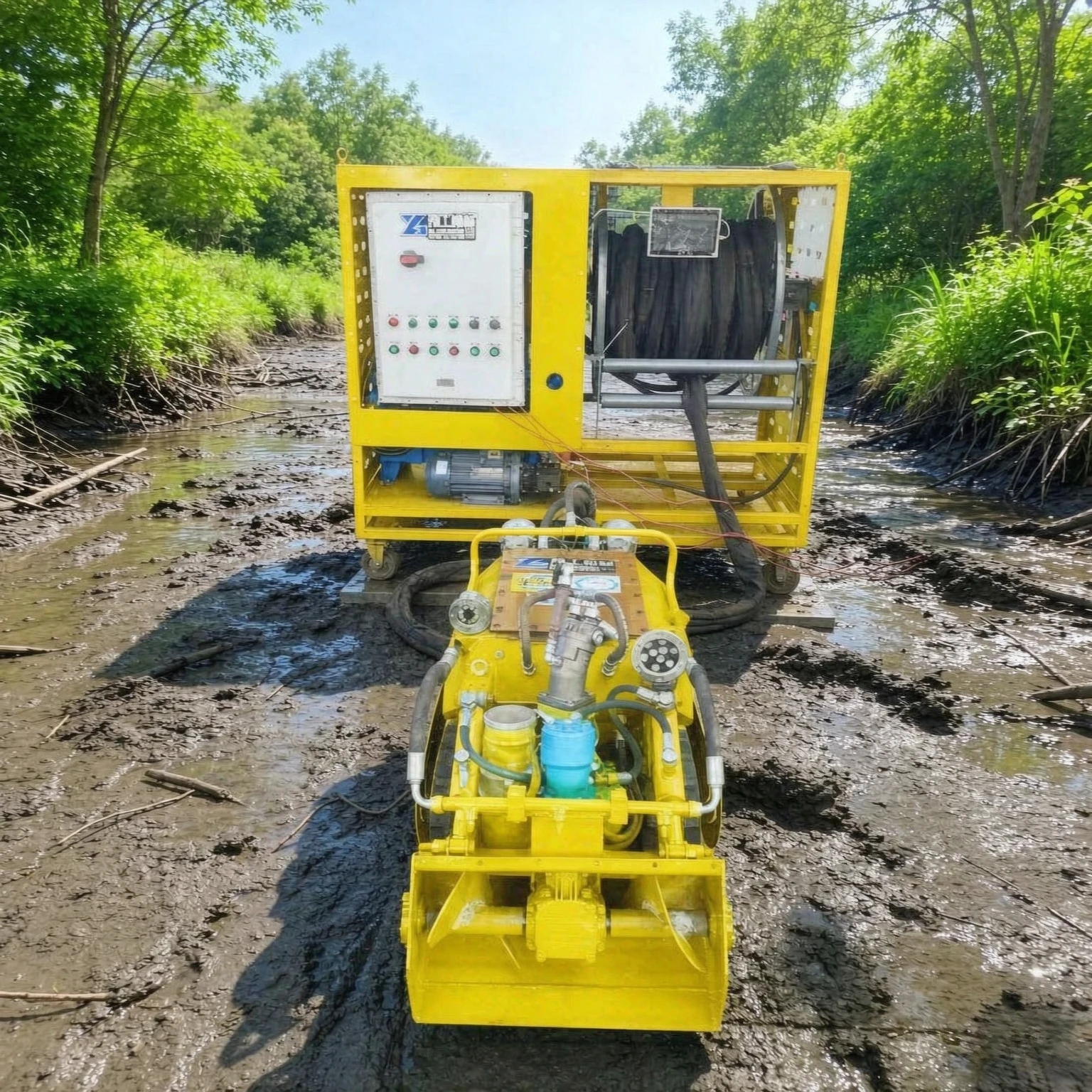 High Quality Underwater Dredging Robot with Crawler Chassis for River Sludge Cleaning  Waterproof Operations