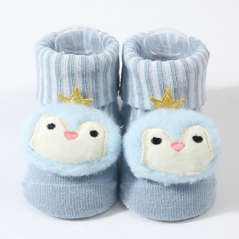 Cartoon Toddler Infant Floor Socks Kids Knitted Socks Soft Thick Kids Socks Breathable Stay Warm & Stylish in Winter