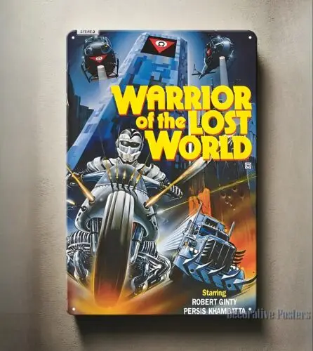 1 час, металлический постер фильма «Оф потерянного мира» — коллекционная жестяная вывеска — 20x30 см