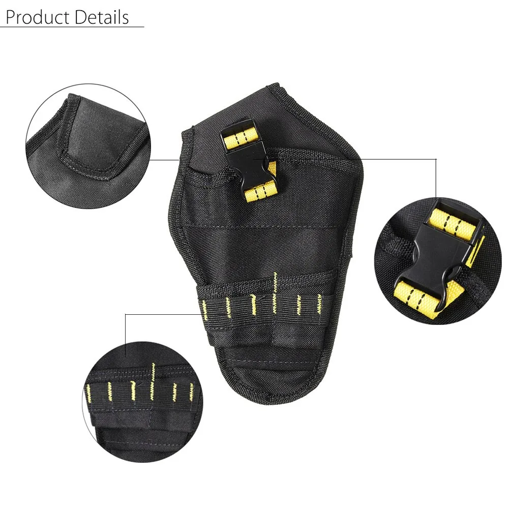 Impact Driver Drill Holster Waterproof Material Large Space Storage Bag Suitable for Small Metal Objects