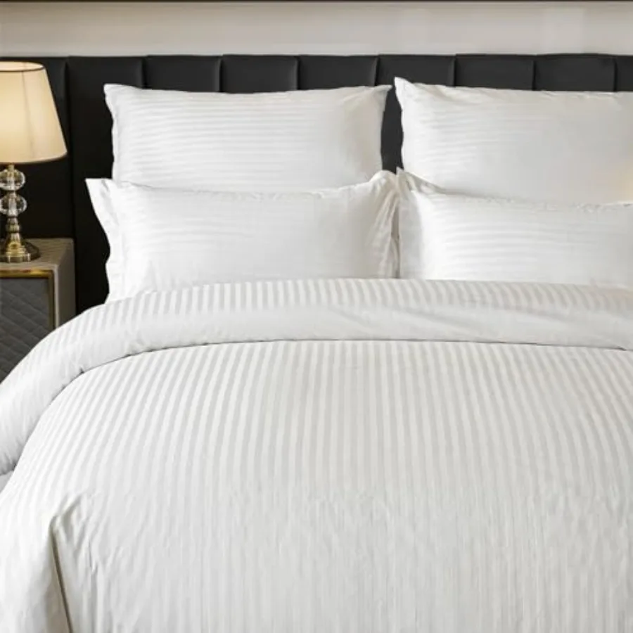 

Комплект постельного белья Hotel Collection: пододеяльник из 100% хлопкового сатина с текстурой, на молнии, 3 предмета (1 пододеяльник + 2 наволочки)