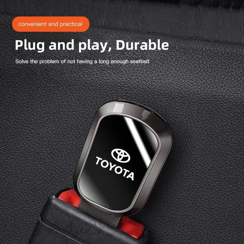 نمط جديد مقعد السيارة حزام تمديد مشبك حزام الأمان كليب قابل للتعديل موسع لتويوتا غازو سباق هايلاندر كورولا AurisRav4 #5