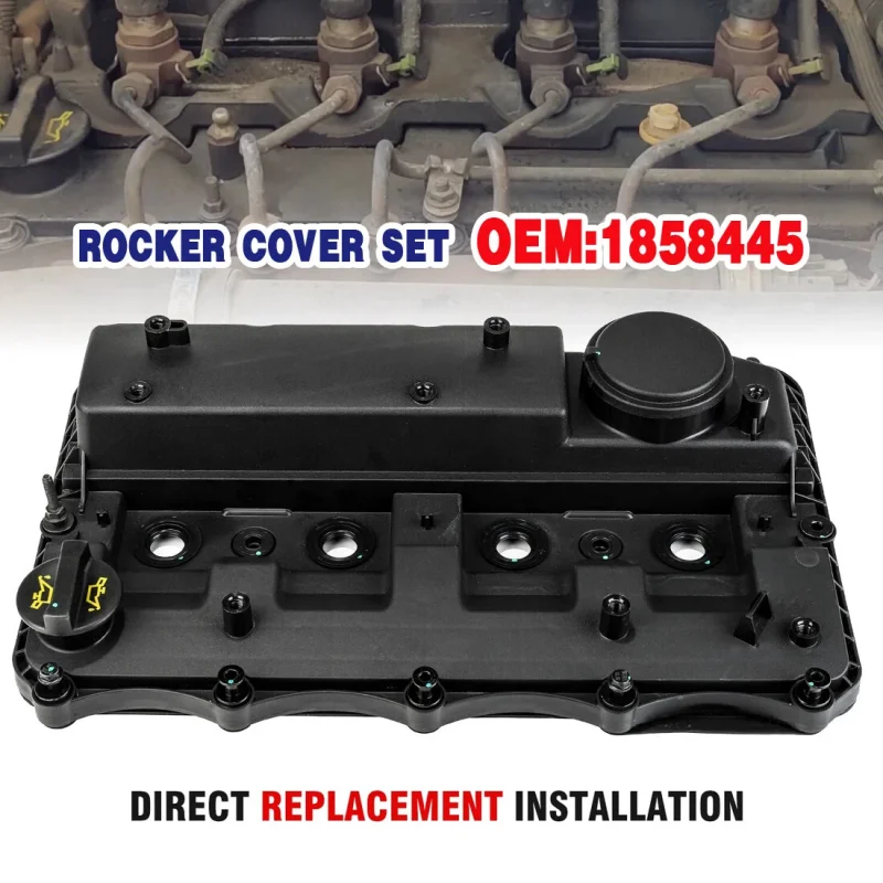 1858445 Rocker Cam Cover With Seals For Ford Transit MK7 MK8 2.2 TDCI Custom Gasket Valve Engine Replacement Car Accessories