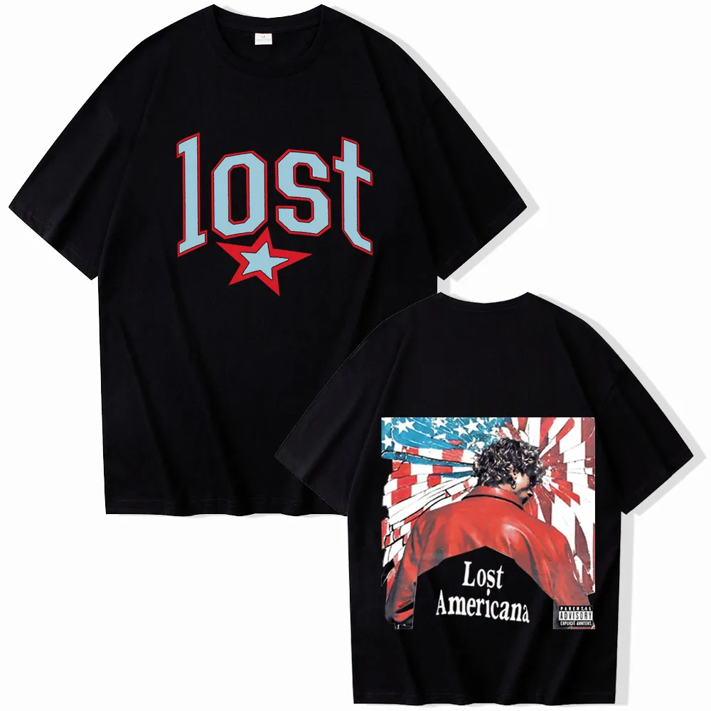 تي شيرت MGK Lost Americana Machine Gun Kelly تي شيرت Harajuku برقبة دائرية كاجوال هدية #2