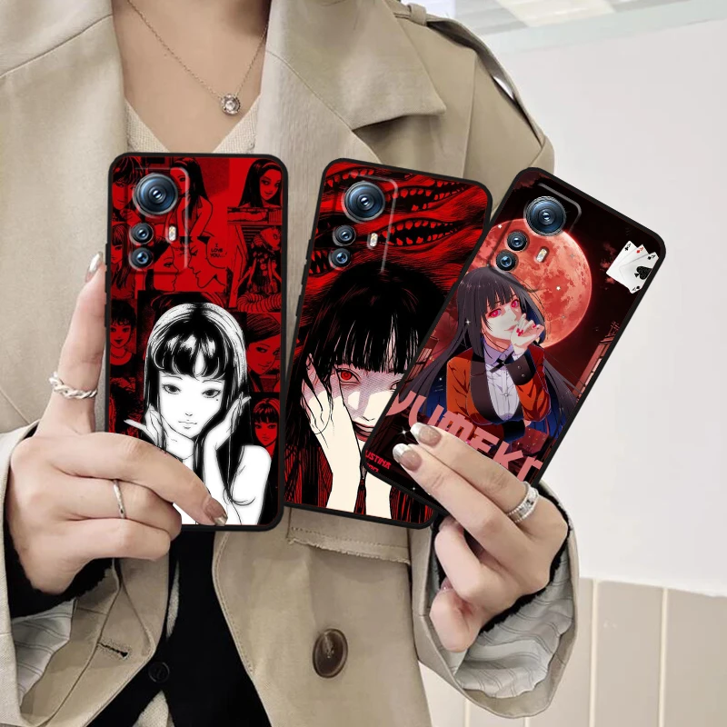 Tomie Kawakami Anime For Xiaomi Mi 14 13T 13 12T 12 11T 11i 11 10T 10 Pro Lite Ultra 5G Black Funda Phone Case