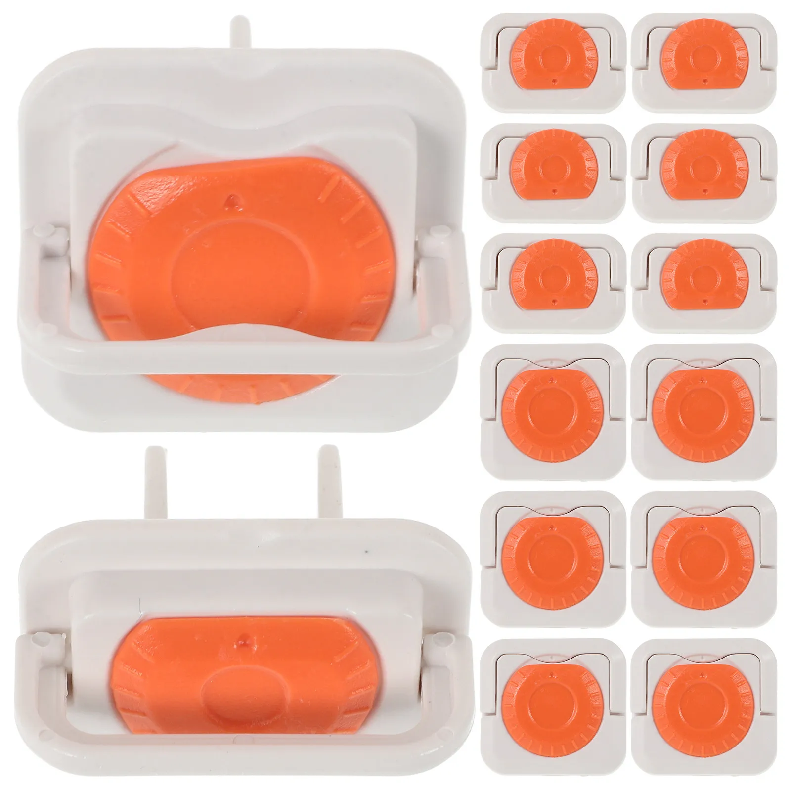 

24pcs Outlet Plug Child Proof Baby Safety Socket Protectors Plastic Electrical Outlet Covers Replacement Decorative Orange
