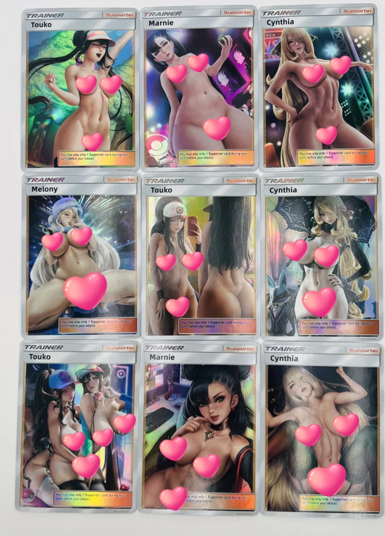 9Pcs/set Anime Sexy Fully Nude Card Hyuga Hinata Naked Girl Collection Card Refractive One Piece Mai Shiranui Dragonball Digital