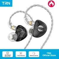 TRN MT4 PRO HXBB 2DD auriculares internos tipo C doble dinámico HiFi auriculares con cancelación de ruido para correr monitores internos