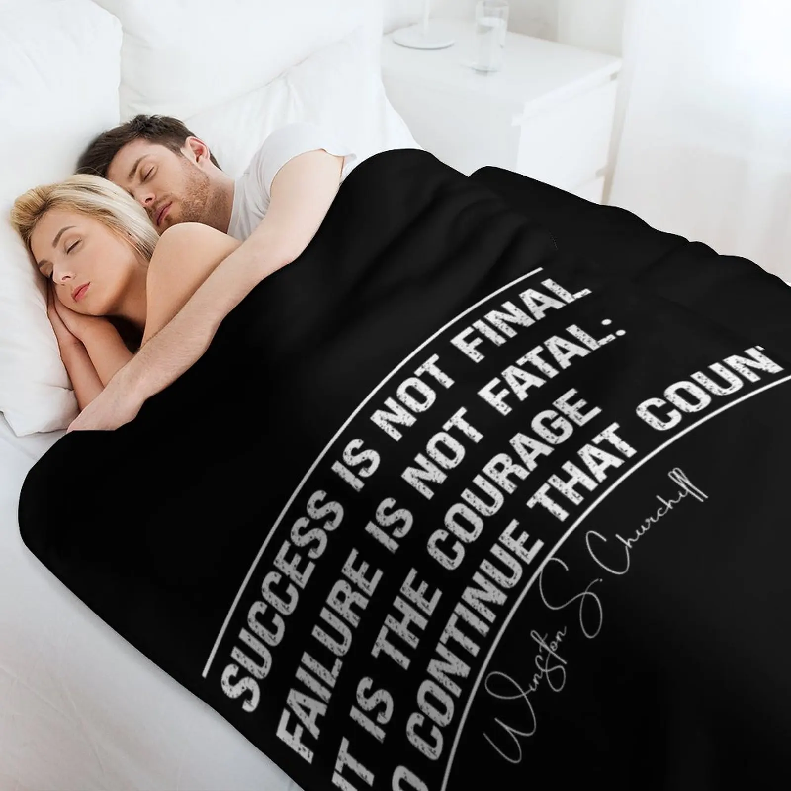 النجاح ليس فشلًا نهائيًا ليس قاتلًا، إنه الشجاعة للإمساك أن يتهم رمي بطانية رقيقة بطانيات فروي للشاطئ #4