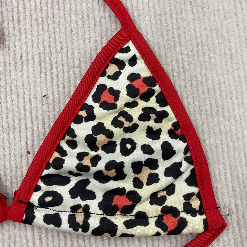 European American Spice Girls Sexy Leopard Bikini Personality Women 2000s Seaside Holiday Fold Overskirt Split Summer Swimsuits