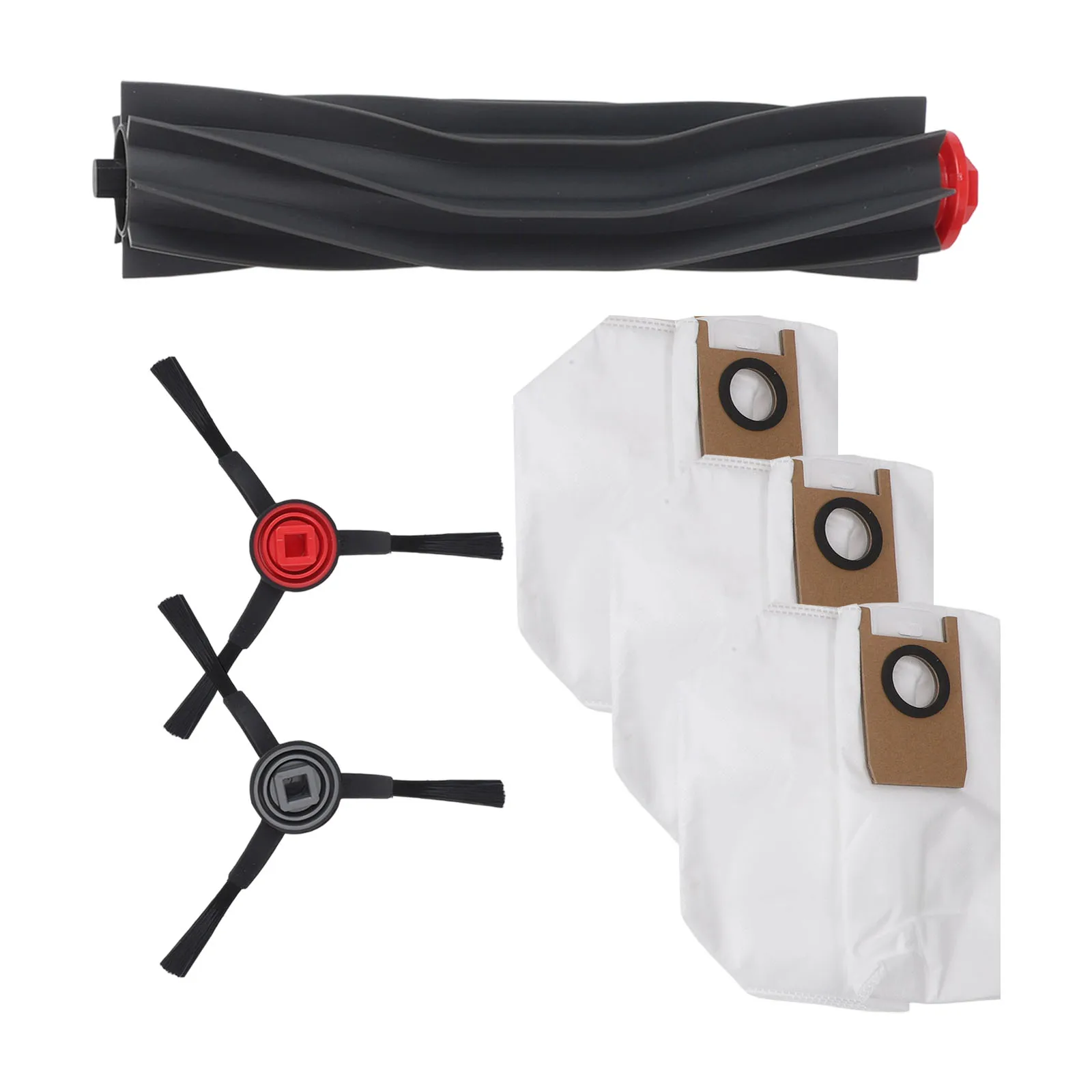 Ersatz-Hauptbürste und Seitenbürste, Staubbeutel-Set für den eufy 3in1 E20 Roboterstaubsauger, optimale Saugleistung