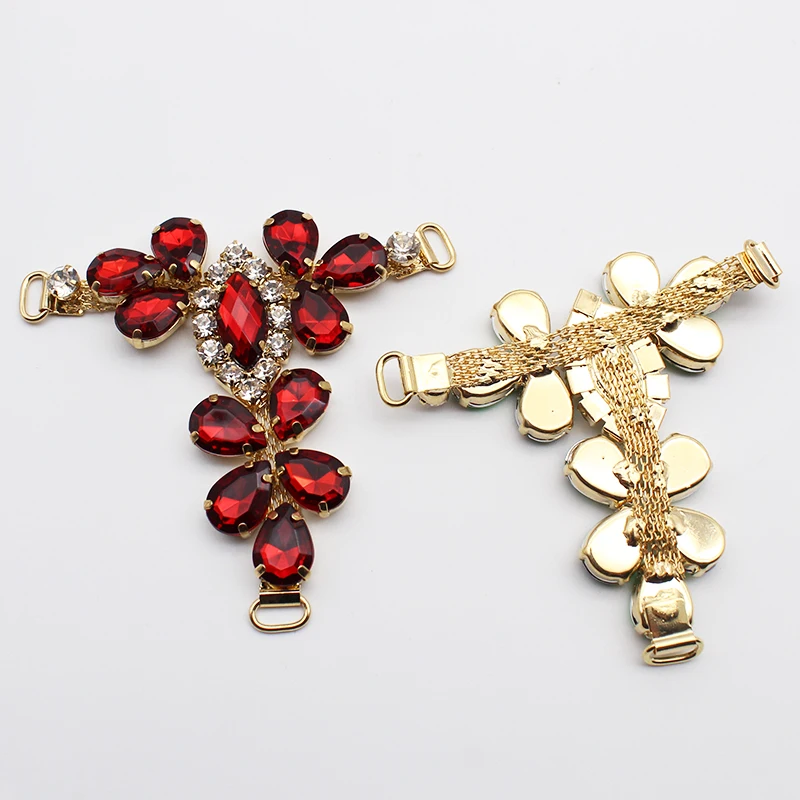 9-color New T-shaped Sandals Acrylic Rhinestonrs Link Buckle Handmade Women\'s Bikini Clothing Decoration Buckle