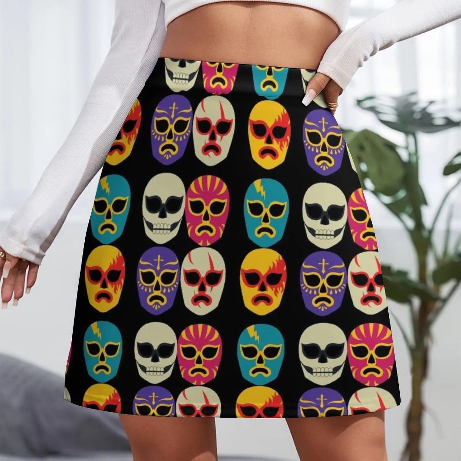 Luchador masked Mini Skirt luxury clothes women dress