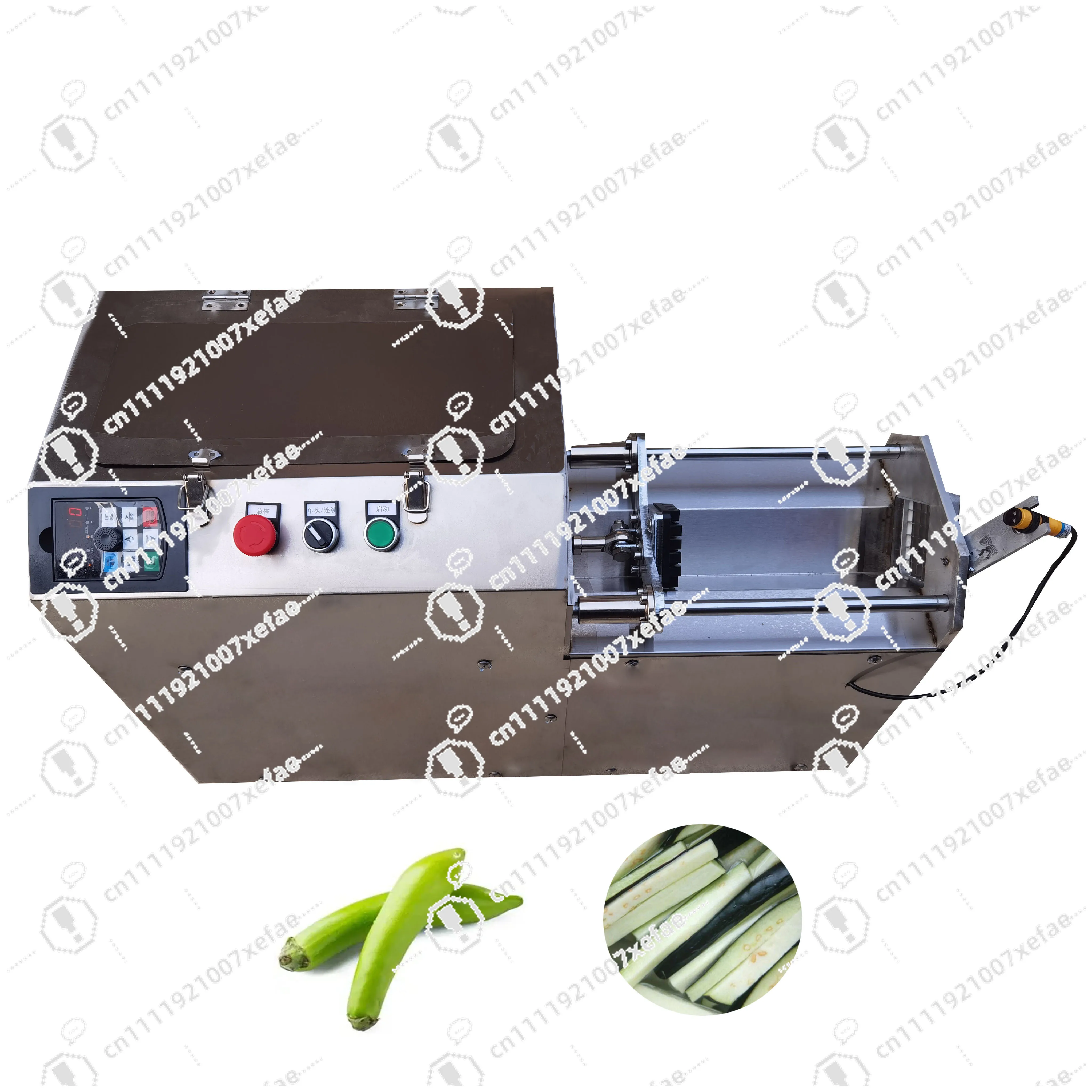 

Electric Radish Push Stick Machine Commercial Sweet Potato Eggplant Cutting Machine