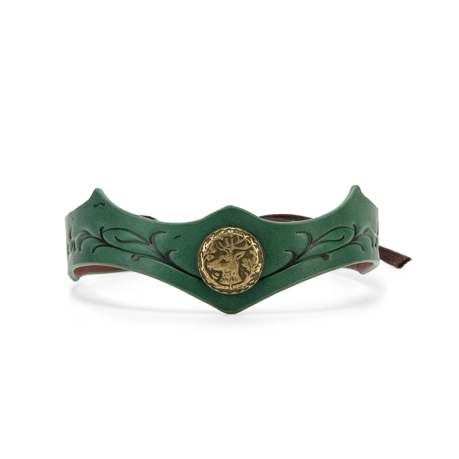 Tree Spirit Headband King of Forest Vintage Medieval Renaissance Crown PU Viking Headpiece Halloween Cosplay Accessory