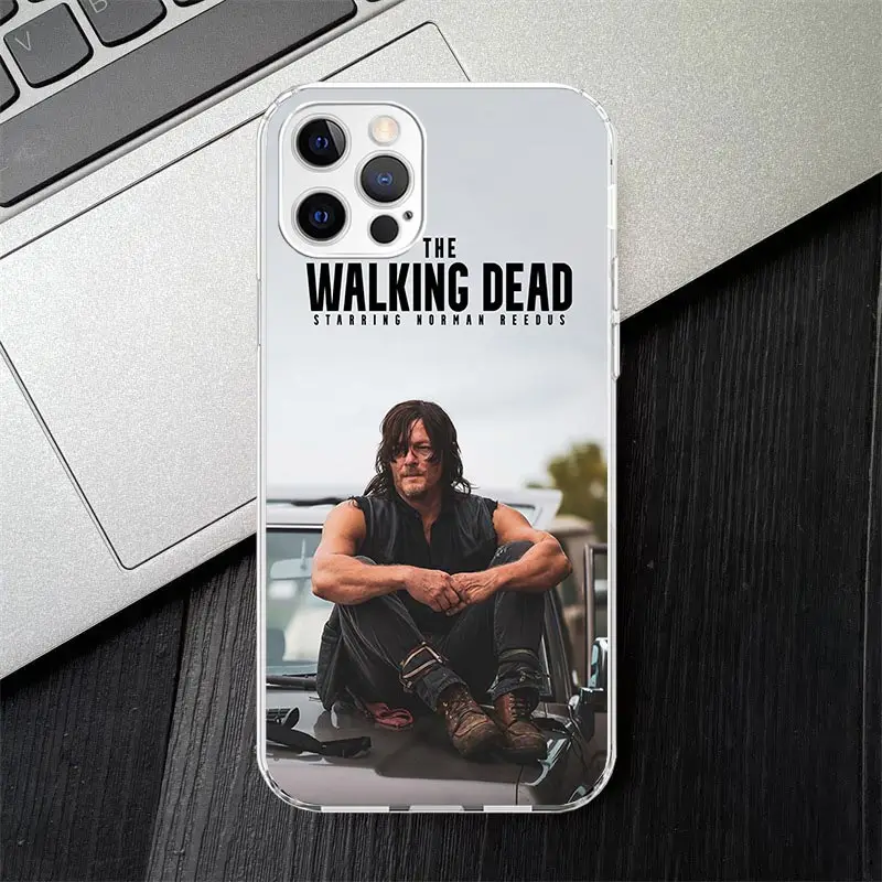 The Walking Dead Daryl Dixon Soft Silicone Phone Case For Apple iPhone 11 14 15 16 Pro 12 13 Mini XR X XS Max 7 Plus 8 + Fundas 