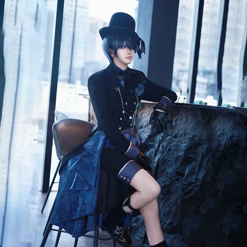 

Ciel Phantomhive Косплей Костюм Хэллоуин Рождественский Фестиваль Вечеринка Аниме Игровой Костюм