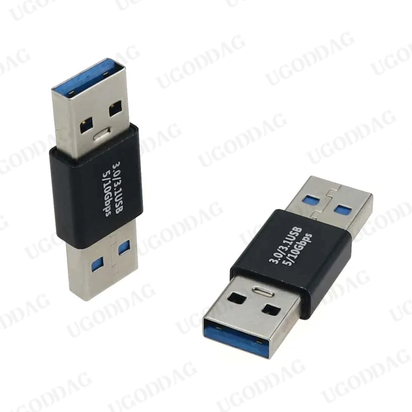 Conector USB 3,0 a adaptador USB, convertidor de USB-A macho a macho hembra, 5gbps, extensor de Cable SSD HDD, enchufe de extensión USB3.0