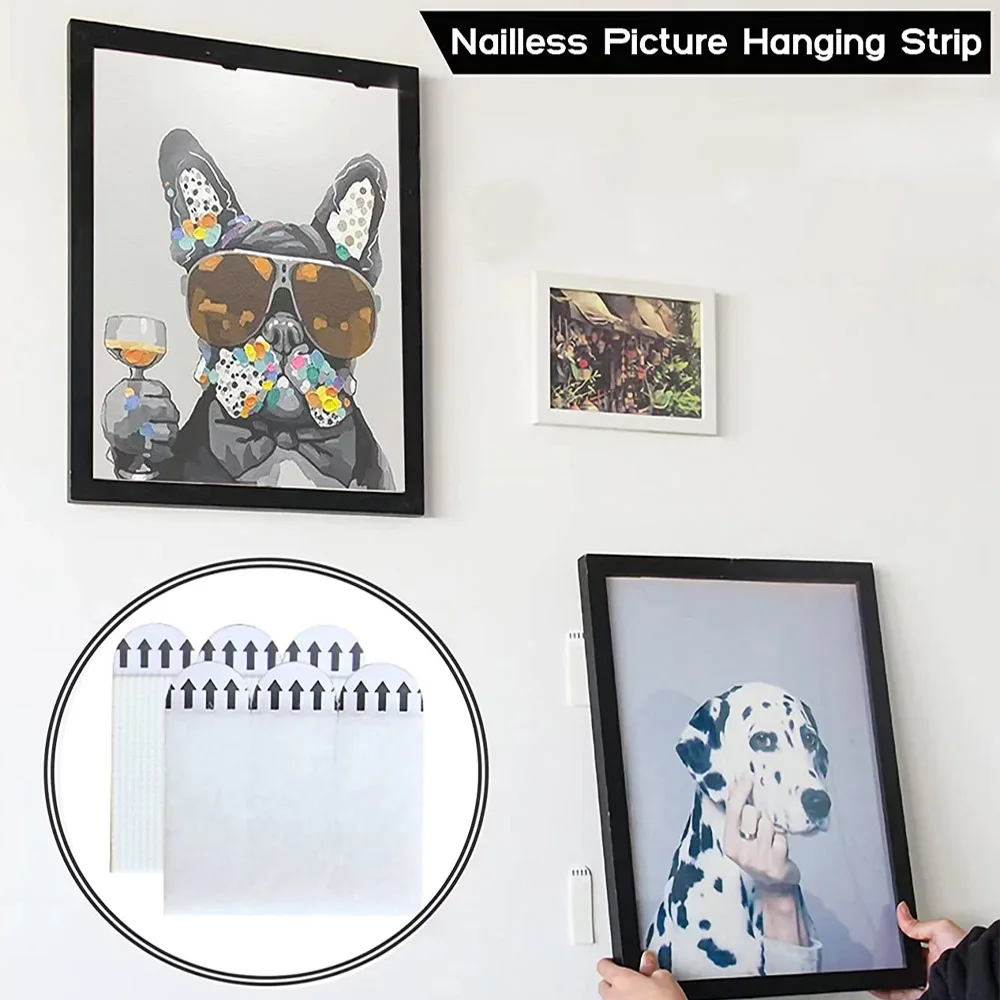 10 шт. двусторонняя самоклеящаяся лента для подвешивания картин, немаркирующая водонепроницаемая супер несущаяся рамка, паста свободно