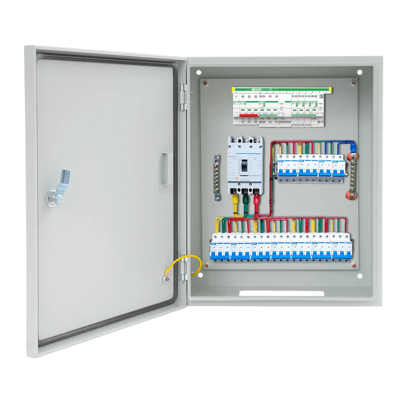 50x40x20cm Outdoor Elektroverteilerkasten IP50-55 Wasserdicht Abschließbar Kaltgewalzter Stahl Abnehmbare Bodenplatte Leicht zu Reinigen – Detail 5