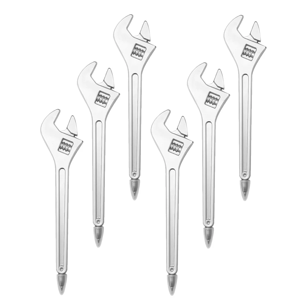 

6 Pcs Wrench Ballpoint Pen Shaped Wrench-shaped Pens Note Taking Party Creative Designed Personality Modeling Portable
