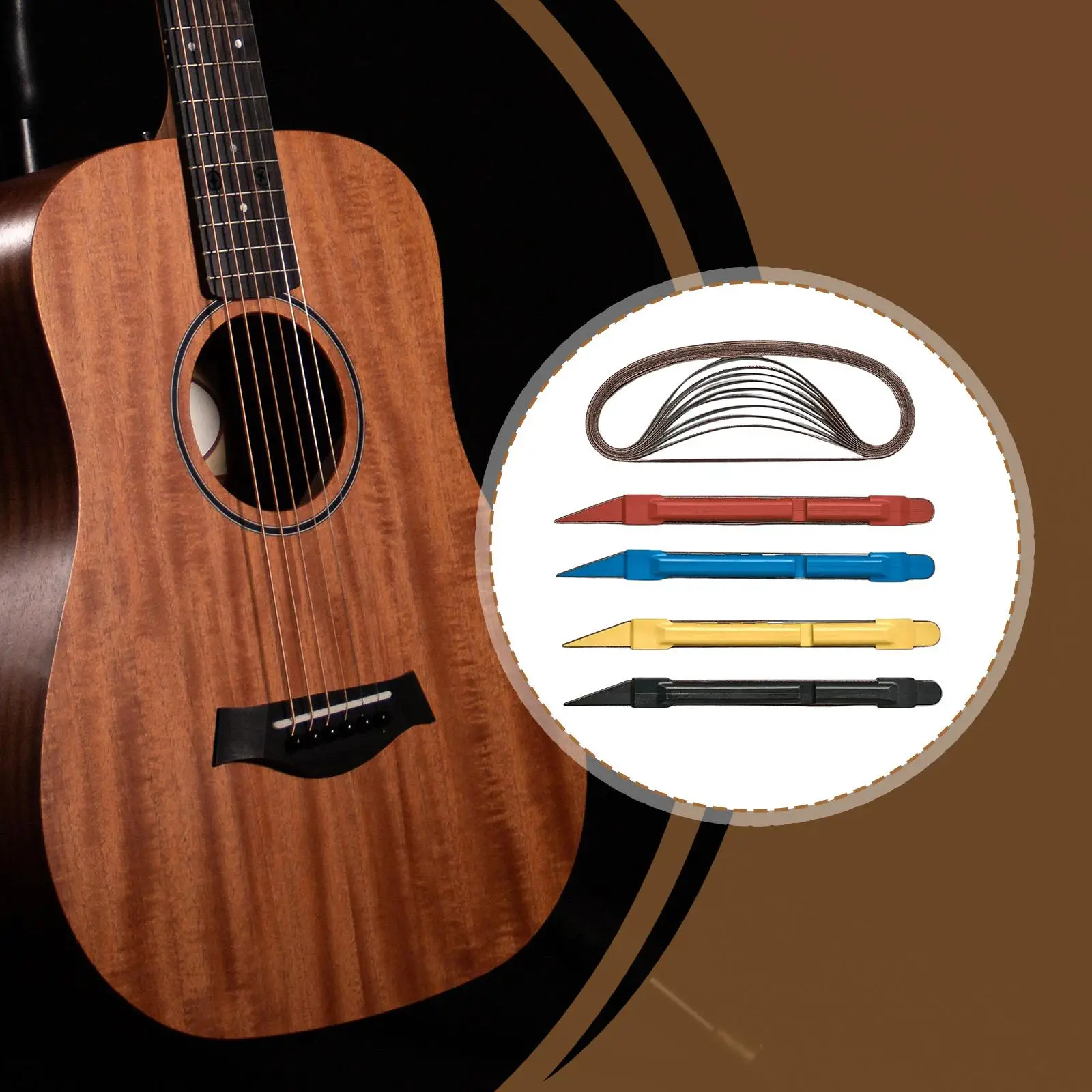 

20x Sanding Belts High Performance Aluminium Oxide Finishing Kit for Guitar Fret