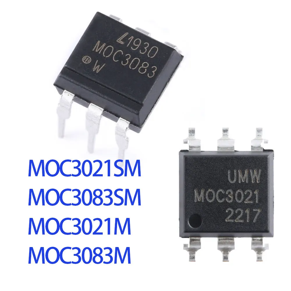 10PCS MOC3021SM MOC3083SM SOP-6 MOC3021M DIP-6 MOC3083M MOC3021 MOC3083 IC Chip
