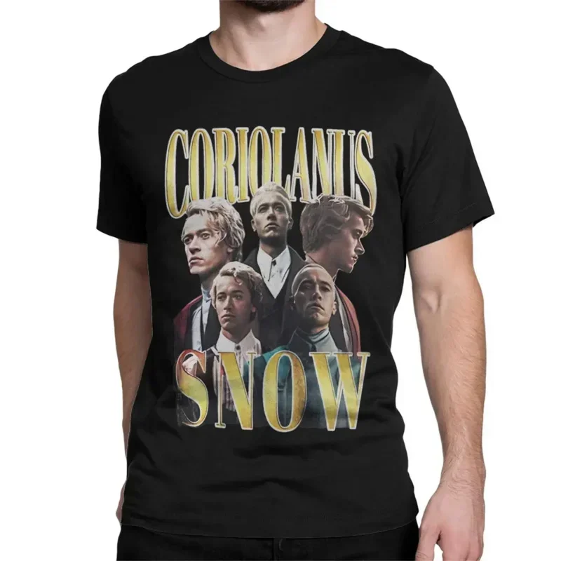 Coriolanus Snow Tom Blyth Men T Shirt Amazing Tee Shirt Short Sleeve Round Collar T-Shirts Cotton Printed Tops