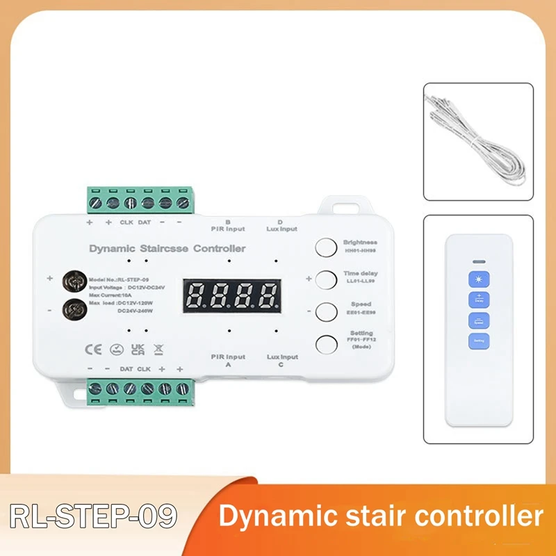 Controlador de Sensor infrarrojo para el cuerpo humano, controlador inteligente para escaleras, Control remoto con Sensor de luz