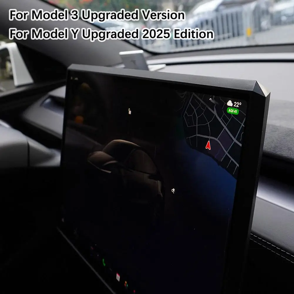 Silikonhülle Bildschirmrahmen Displayschutz Kantenschutz Zentrale Steuerung Schutzabdeckung für Tesla Y Auto-Zubehör – Detail 5