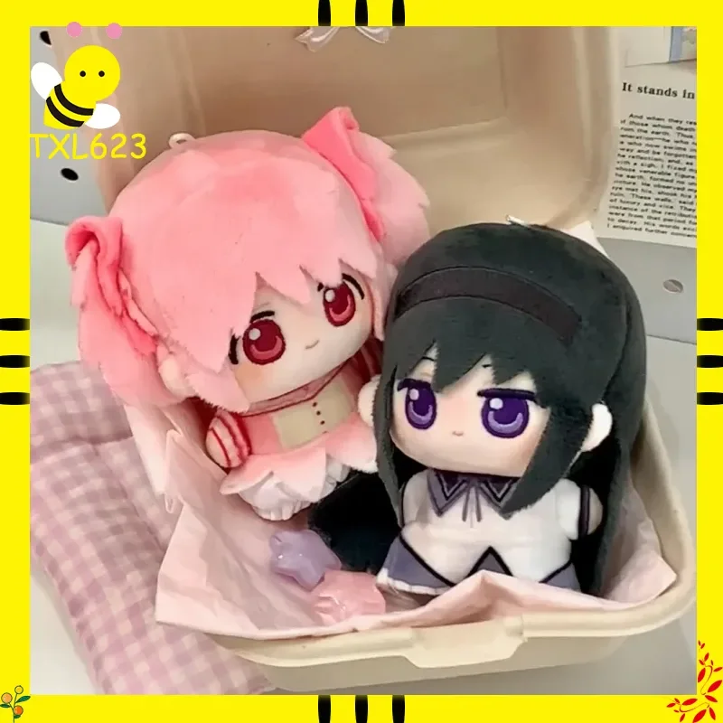 

Puella Magi Madoka Magica 10cm Plush Doll Toy Q Version Madoka Kaname Homura Akemi Kawaii Desktop Decor Anime Gift