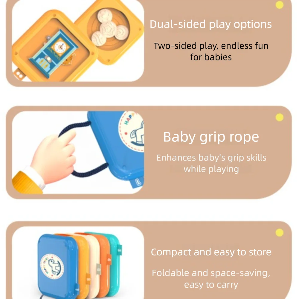 햄버거 큐브 바쁜 큐브 장난감 접는 퍼즐 감각 장난감 유아 지능 장난감 미세 모터 스태킹 장난감