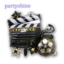 Movie Night Balloons Camera Mylar Foil Balloons Birthday Party Decors Wedding Photography Ballons For Movie Night Decorations