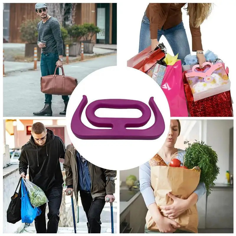 2024 Portable Bag Grip Grocery Bag Carrier Shopping Bag Carrier Grocery Bag Holder Clips Handle Carrier For Women shopping