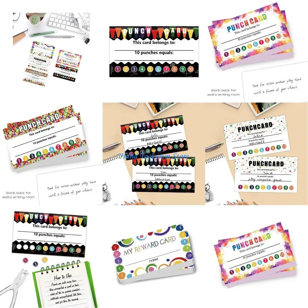 

H37F 100 Pieces Cards for Classroom, Kids Behavior Reward Cards, Incentive Card for kids, Teacher, Student