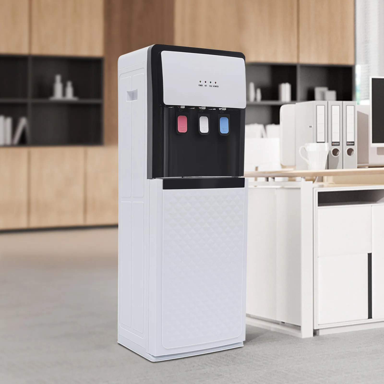 Distributeur d'eau sur pied, chargeur par le bas, refroidisseur d'eau sur pied, Double fonction froide et chaude pour le bureau et la maison