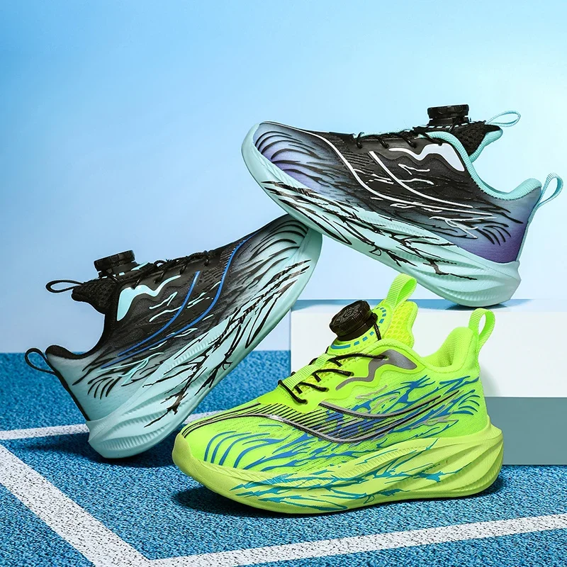 

Fully Fitted Kids Sneakers Conform To Foot Shape Breathable Upper Anti Slip Soft Sole Sports Footwear All Day