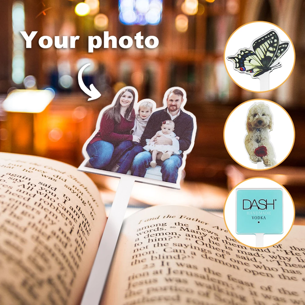 

Customized Acrylic Bookmarks Custom Photo or Logo Bookmark Acrylic Bookmarks 1pc