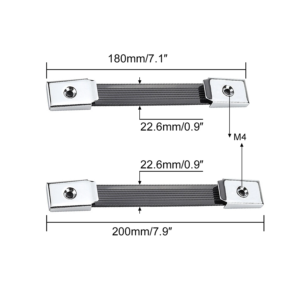 Length Steel Carrying Handle with Handle Telescopic Handle One Character Handle Heavy Duty Replacement Suitcase Carrying Handle