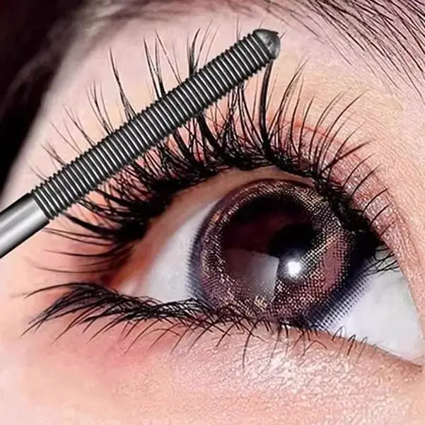 Rímel de alongamento 3d à prova d'água, tubo de aço preto, primer para cílios, escova de cílios de longa duração, rímel de seda, presente de cosméticos