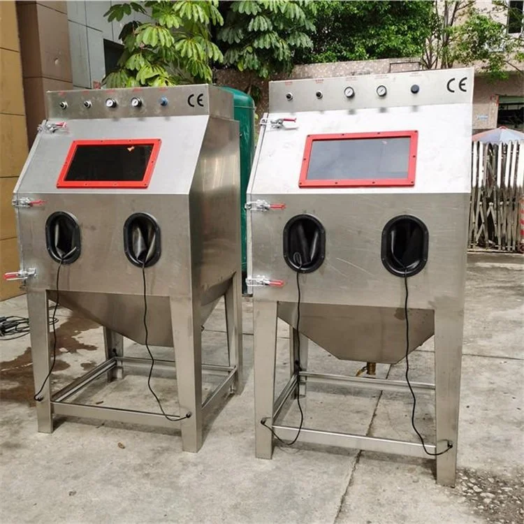 

Hot sale Automatic sandblasting machine dustless manual wet sand blasting cabinet water vapour Sand blasting machine