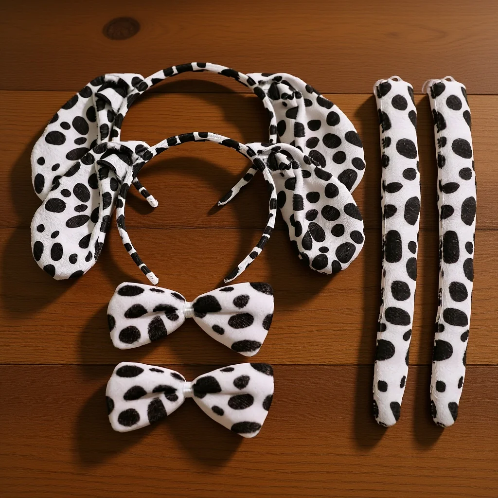 

2 set 2 Sets Headdress Costume Set Spot Animal Costume Set Dog Design Stage Props High Quality Material Comfortable