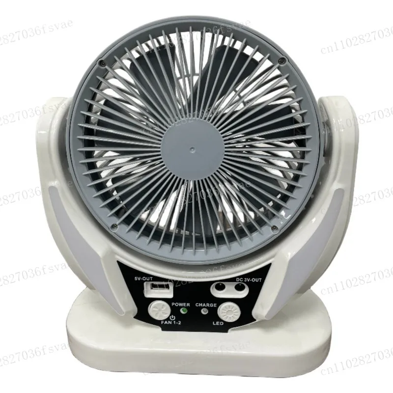 

6 Inch USB Charging Solar Fan Light Set Multi-function Air Circulation Fan Large Wind Fan