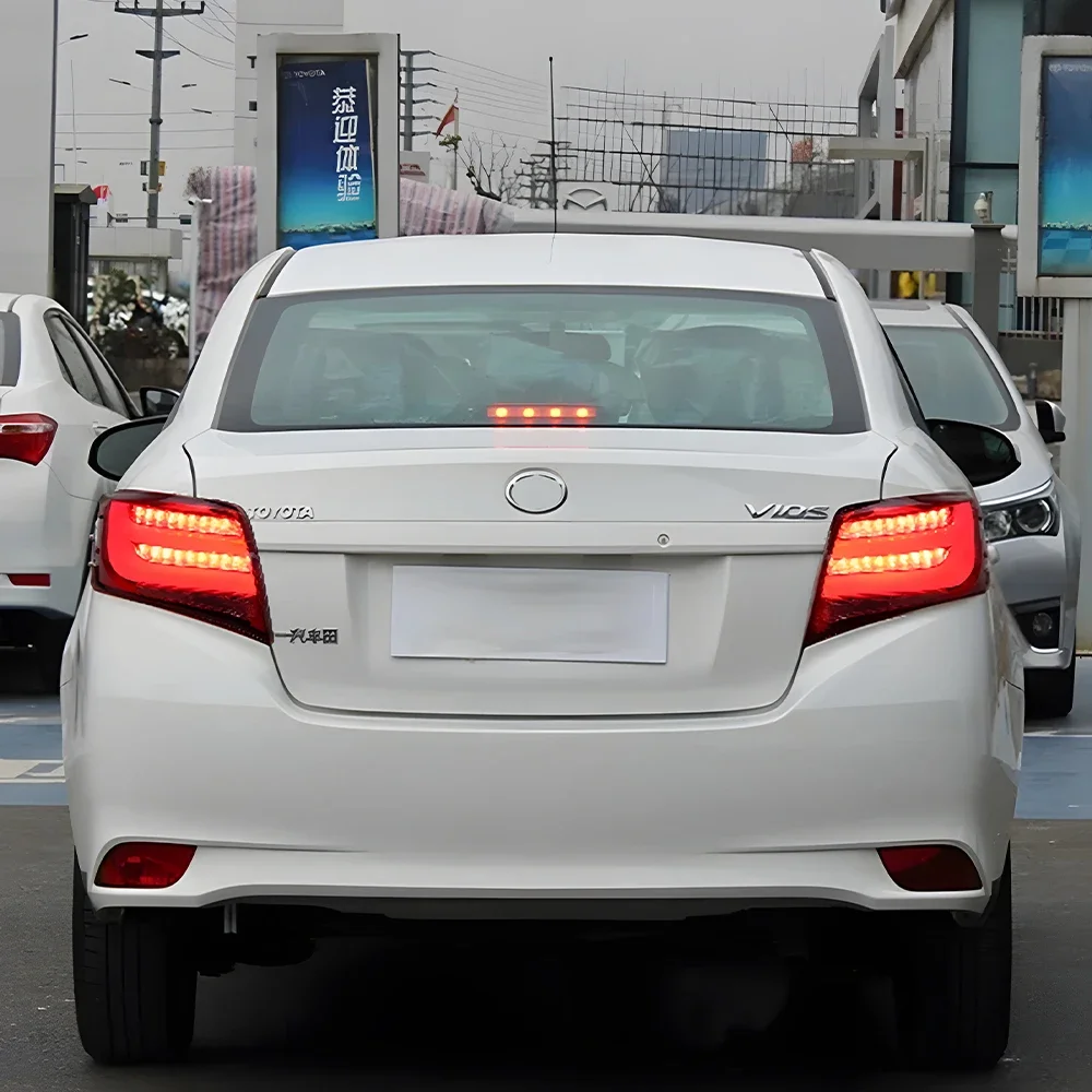

Для Toyota Vios 2014-2016 авто задние фонари в сборе, светодиодные обновленные динамические указатели поворота, автомобильные задние фонари, аксессуары Plug and Play