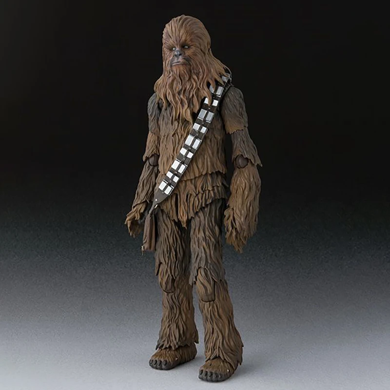 Bandai Solo Star Wars Anime Figure SHF Chewbacca Action Figure Collection Model Toy Figure Toys for Children Original Box