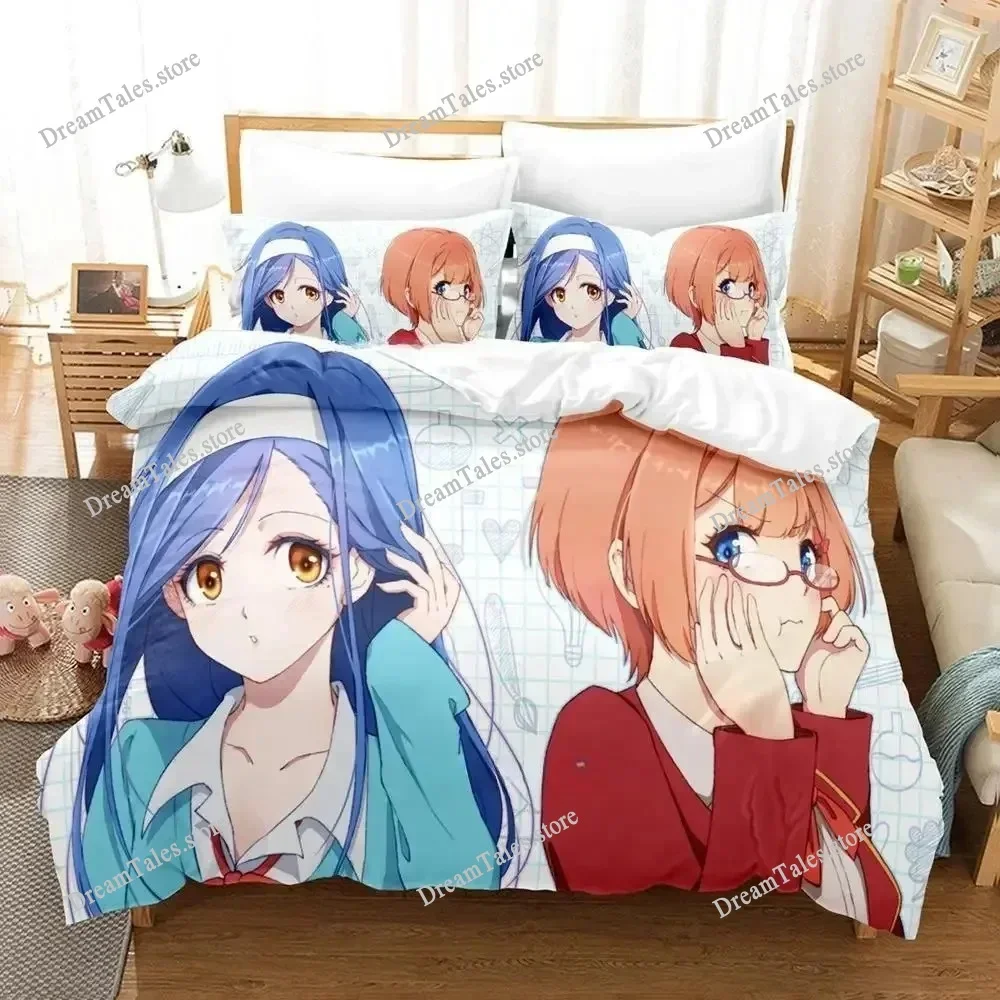 

3D Printed Anime We Never Learn Bedding Set Duvet Cover Bedroom Comforter Single Twin King _Size Quilt Cover Home Textiles