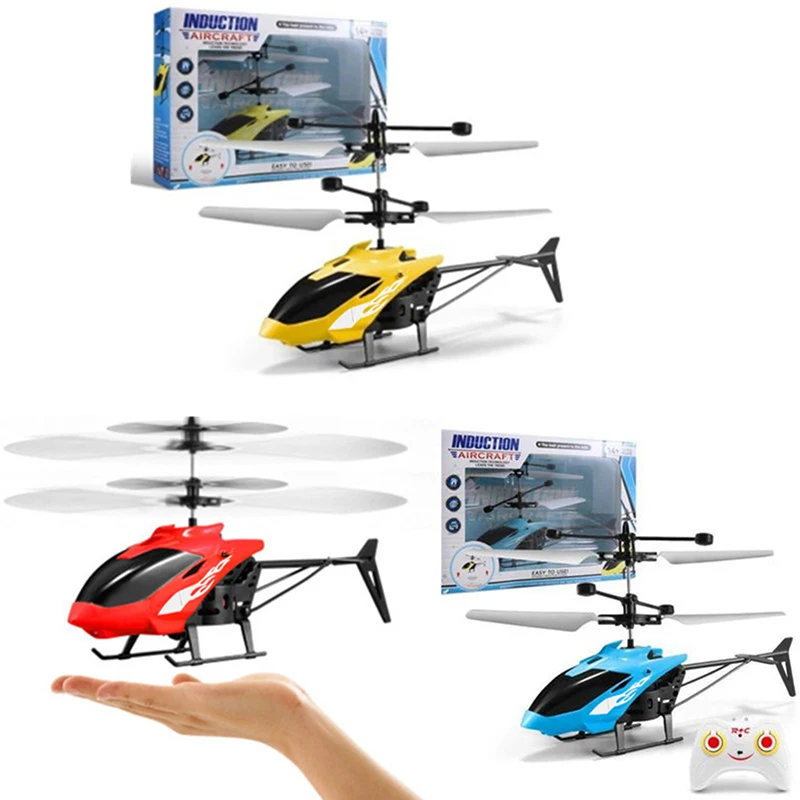 1pc Aircraft Toy Two-Channel Suspension RC Helicopter Toy Remote Control Aircraft Charging Light LED For Children