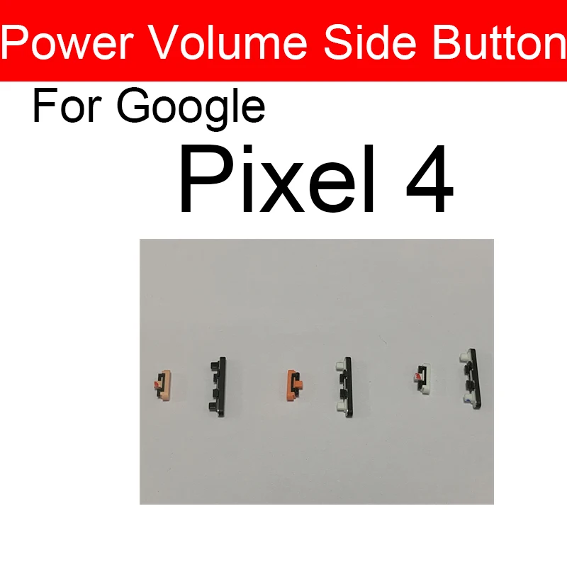 Power & Volume Side Button For Google Pixel 4 4A 4XL XL Power Volume Side Key Repair Parts